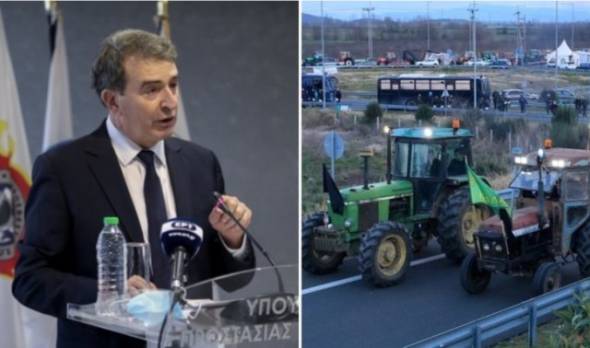 Επιμένουν οι αγρότες για κάθοδο με τα τρακτέρ στην Αθήνα παρά το «όχι» Χρυσοχοΐδη