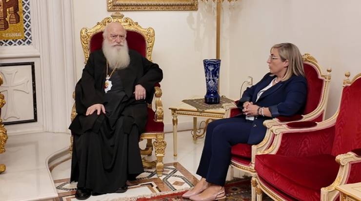 Συνάντηση Μητροπολίτη Βεροίας με τη Βουλευτή Ημαθίας, Στέλλα Αραμπατζή