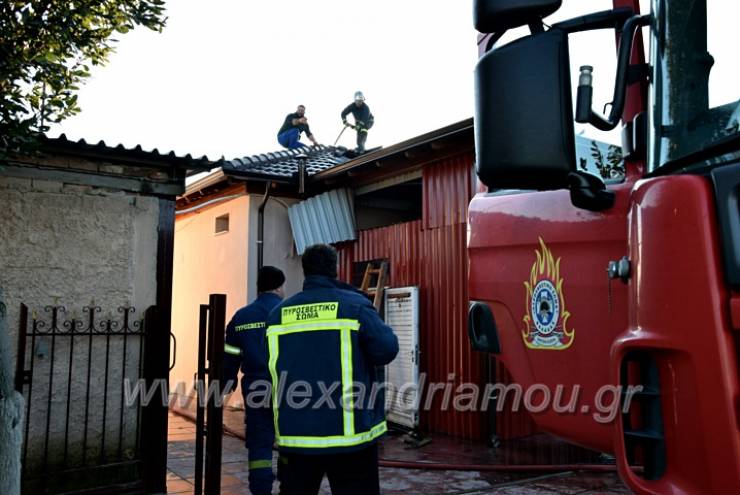 Φωτιά σε μονοκατοικία στο Νεοχώρι Ημαθίας(φωτο-βίντεο)