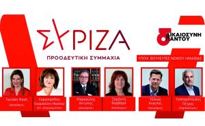 Παρουσίαση των υποψηφίων βουλευτών Ημαθίας του ΣΥΡΙΖΑ Π.Σ στην Αλεξάνδρεια την Κυριακή 14 Μαΐου