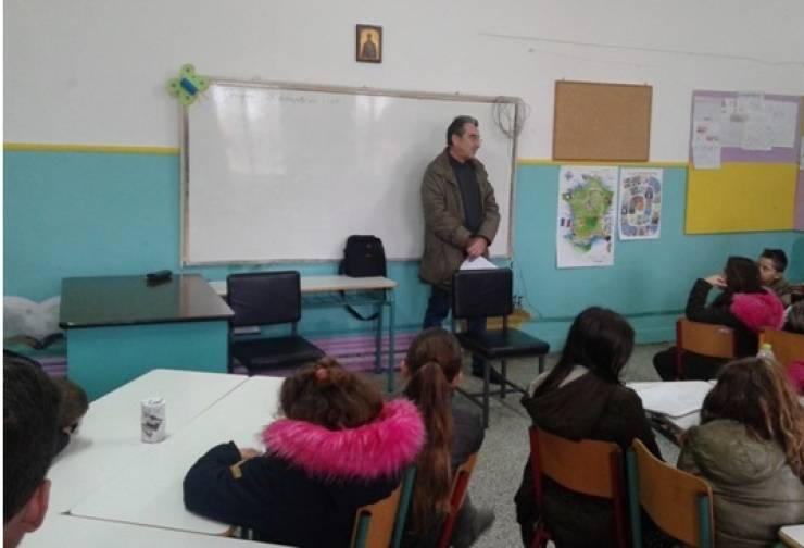 Αγωνιστής του Πολυτεχνείου στο Δημοτικό Σχολείο Νησίου