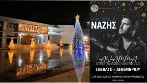 Άναμμα Χριστουγεννιάτικου Δέντρου στην Αλεξάνδρεια με τον Κωνσταντίνο Νάζη