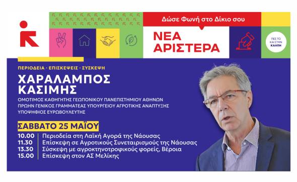 Επίσκεψη του Χαράλαμπου Κασίμη στην Ημαθία