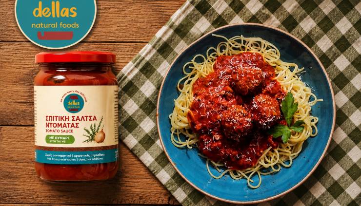 Dellas natural foods: &Sigma;&pi;&iota;&tau;&iota;&kappa;ή &nu;&omicron;&sigma;&tau;&iota;&mu;&iota;ά ή ό&tau;&alpha;&nu; &eta; &pi;&alpha;&rho;ά&delta;&omicron;&sigma;&eta; &sigma;&upsilon;&nu;&alpha;&nu;&tau;ά &alpha;&gamma;&nu;ά &upsilon;&lambda;&iota;&kappa;ά &upsilon;&psi;&eta;&lambda;ή&sigmaf; &pi;&omicron;&iota;ό&tau;&eta;&tau;&alpha;&sigmaf;
