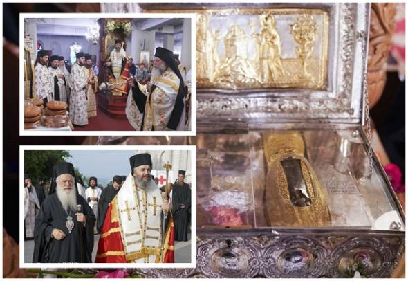 &Lambda;&alpha;&mu;&pi;&rho;ό&sigmaf; &epsilon;&omicron;&rho;&tau;&alpha;&sigma;&mu;ό&sigmaf; &tau;&omicron;&upsilon; &Alpha;&gamma;ί&omicron;&upsilon; &Lambda;&omicron;&upsilon;&kappa;ά &sigma;&tau;&eta;&nu; &Pi;&alpha;&nu;&alpha;&gamma;ί&alpha; &Delta;&omicron;&beta;&rho;ά. &Pi;&lambda;ή&theta;&omicron;&sigmaf; &pi;&rho;&omicron;&sigma;&kappa;&upsilon;&nu;&eta;&tau;ώ&nu; &gamma;&iota;&alpha; &tau;&eta;&nu; ά&phi;&theta;&alpha;&rho;&tau;&eta; &chi;&epsilon;ί&rho;&alpha; &tau;&eta;&sigmaf; &Alpha;&gamma;ί&alpha;&sigmaf; &Mu;&alpha;&rho;ί&alpha;&sigmaf; &tau;&eta;&sigmaf; &Mu;&alpha;&gamma;&delta;&alpha;&lambda;&eta;&nu;ή&sigmaf;