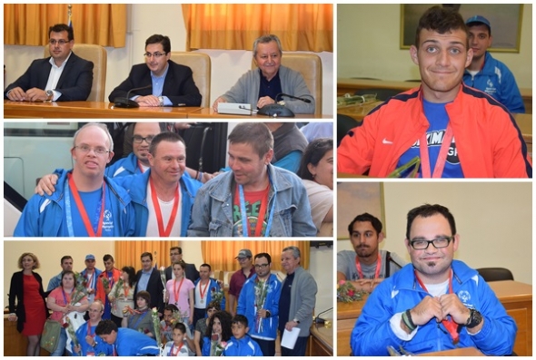 Υποδέχτηκαν τους αθλητές από το ΕΕΕΕΚ Αλεξάνδρειας, ¨Τα Παιδιά της Άνοιξης¨ και το Ειδικό Δημοτικό Σχολείο από τους Πανελλήνιους Αγώνες «Special Olympics»  στο Δήμο Αλεξάνδρειας