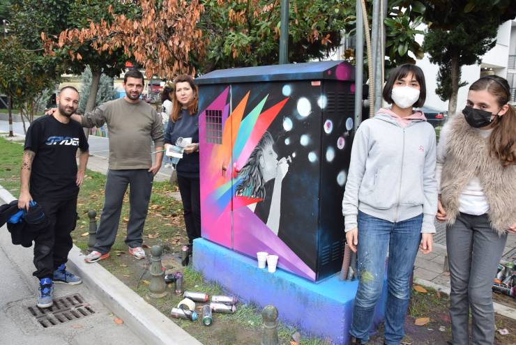 ¨Έδωσαν χρώμα σε γωνιές του Δήμου Αλεξάνδρειας!¨ Εικαστικές παρεμβάσεις στα ΚΑΦΑΟ της πόλης από φίλους του graffiti!