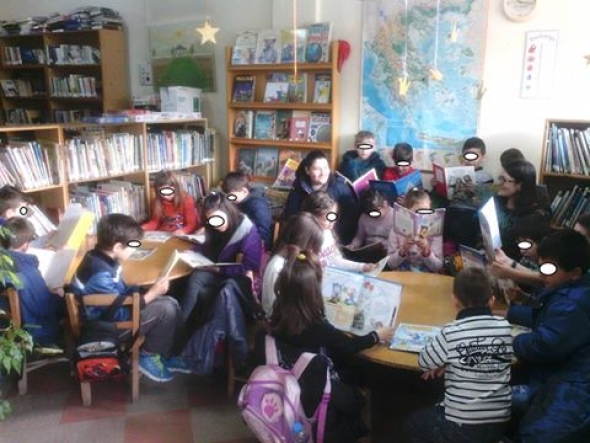 Η Α΄Β΄Γ΄ τάξη του Δημοτικού σχολείου Νεοχωρίου-Σχοινά επισκέφτηκε την βιβλιοθήκη