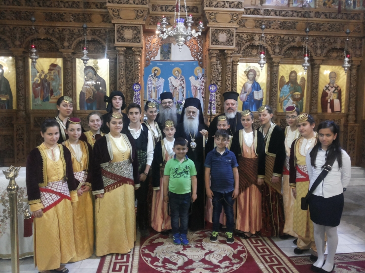 Υποδοχή τμήματος του Τιμίου Ξύλου στον Ι. Ν. Υπαπαντής του Χριστού, στην Πατρίδα Βέροιας