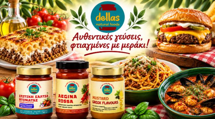 Dellas Natural Foods: &Nu;ό&sigma;&tau;&iota;&mu;&alpha; &kappa;&alpha;&iota; &upsilon;&gamma;&iota;&epsilon;&iota;&nu;ά &pi;&rho;&omicron;ϊό&nu;&tau;&alpha; &phi;&tau;&iota;&alpha;&gamma;&mu;έ&nu;&alpha; &mu;&epsilon; &alpha;&gamma;ά&pi;&eta; &kappa;&alpha;&iota; &mu;&epsilon;&rho;ά&kappa;&iota;!
