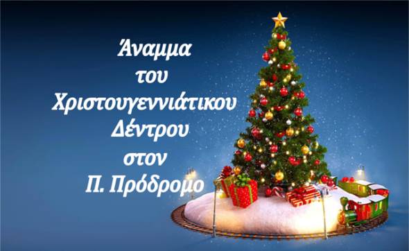 Άναμμα του Χριστουγεννιάτικου δέντρου στον Π. Πρόδρομο Ημαθίας την Κυριακή 17 Δεκεμβρίου