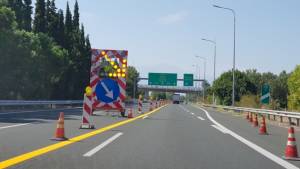 Προσωρινές κυκλοφοριακές ρυθμίσεις στην εθνική οδό Αθηνών – Θεσσαλονίκης στην Πιερία